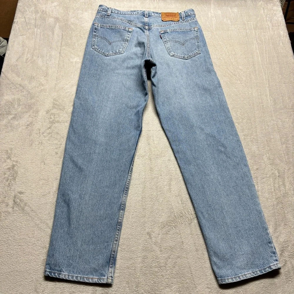 Vintage Levi's 550 Relaxed Fit USA Denim Jeans 36x33 (Fits 34x33) Red Tab 90's